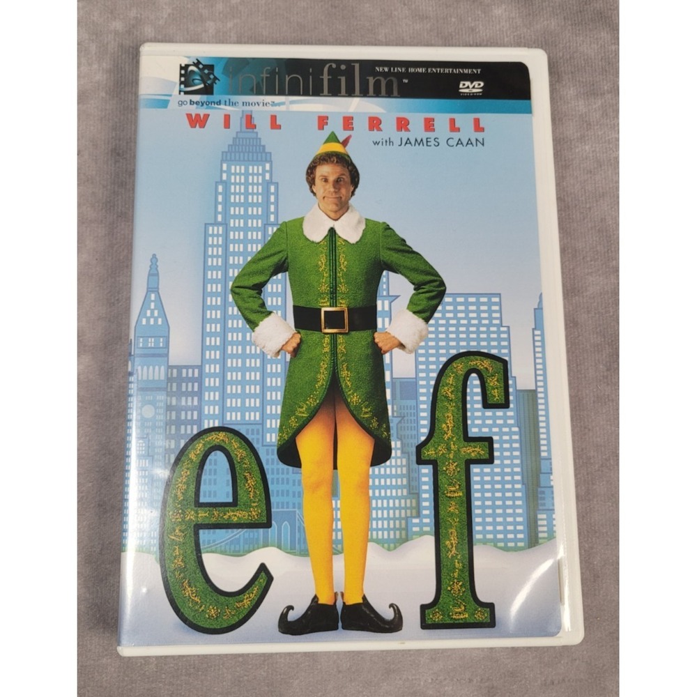 Elf DVD 2003 Will Ferrell Christmas Holiday Comedy Family Film
